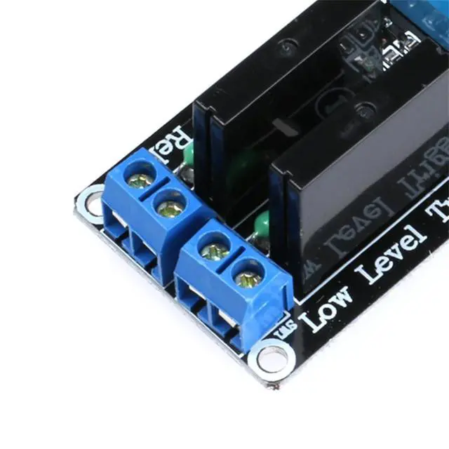 Alt view image 7 of 7 - 2 Channel 5V Low Level Trigger Solid State Relay Module with Fuse, 2 Way 250V 2A for Industrial Control Applications
