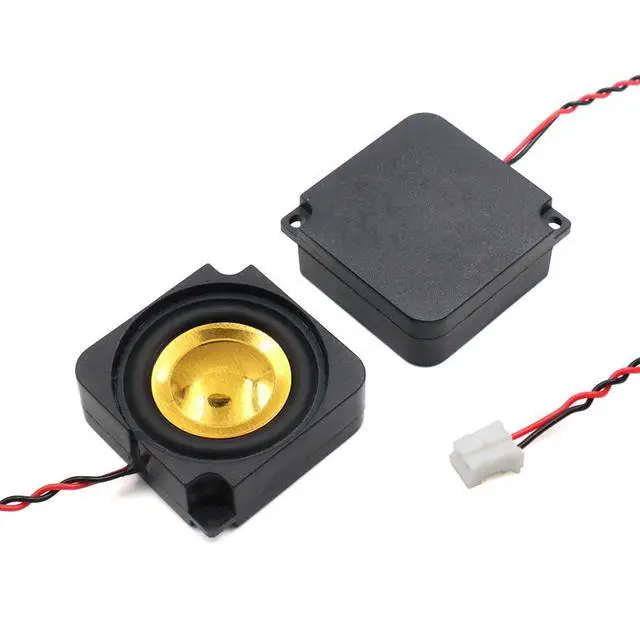 Alt view image 4 of 5 - 3pcs 2828 Cavity Horn 4 Ohm 2W Low Bass Speaker Enclosure DIY Box with 2.0 Channel Cable