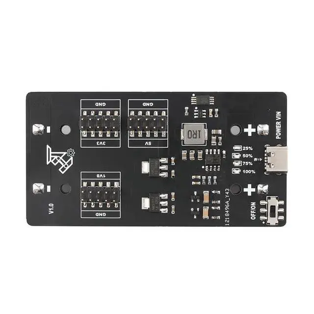 Alt view image 4 of 5 - Compact Type-C Power Module for 18650 Battery Charging Discharging with 1.8V 3.3V 5V Output