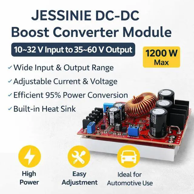 Alt view image 2 of 6 - DCDC Boost Converter Module, 1032 V Input to 3560 V Output, 5 A CC CV Adjustable, 120 W Max