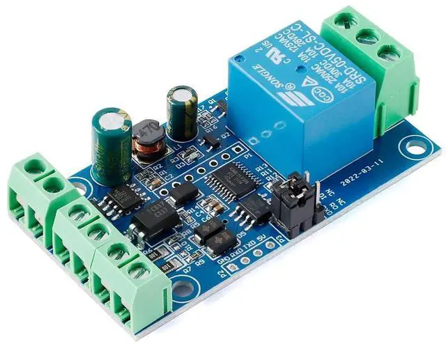 Alt view image 3 of 5 - 2Pcs 1 Channel Switch Relay Module Modbus Rtu Switching Input Output Relays Board with Anti-Reverse Connection Protection RS485 TTL Communication