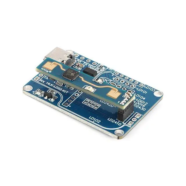 Alt view image 5 of 5 - HLK-LD2410B 24GHz Human Presence Radar Module Test Kit with Bluetooth LD2410 Smart Human Detection Sensor Module Board with Bluetooth Test Kit