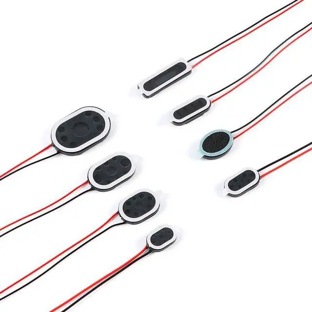 Alt view image 2 of 4 - 10pcs 2415 Mini Oval Speaker 8 Ohm 1W Plastic Magnet Ultra-Thin with 2P 1.25mm Connector