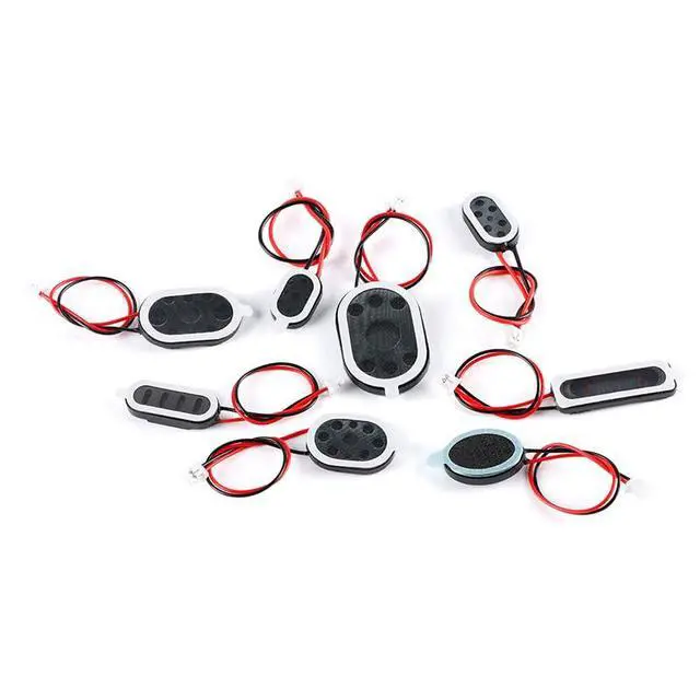 Alt view image 4 of 4 - 10pcs 2415 Mini Oval Speaker 8 Ohm 1W Plastic Magnet Ultra-Thin with 2P 1.25mm Connector