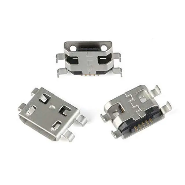 Alt view image 2 of 7 - 60Pcs Micro USB Sockets Jack Female Plug Connector Repair Replacement Adapter Assortment Set 12 Types Copper Micro 5P Sockets Each with 5 Micro USB Connectors