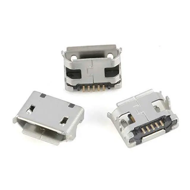 Alt view image 6 of 7 - 60Pcs Micro USB Sockets Jack Female Plug Connector Repair Replacement Adapter Assortment Set 12 Types Copper Micro 5P Sockets Each with 5 Micro USB Connectors