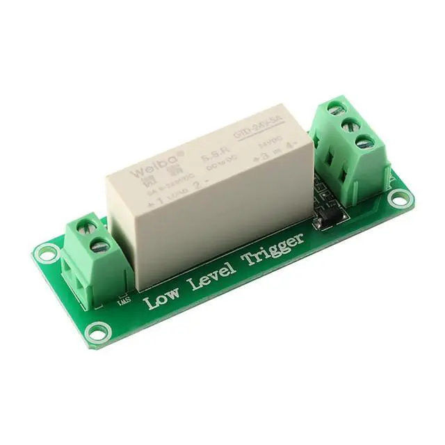 Alt view image 3 of 5 - 24V 1 Channel Solid State Relay Module, Low Level Trigger, 5A DC Control for Raspberry Pi