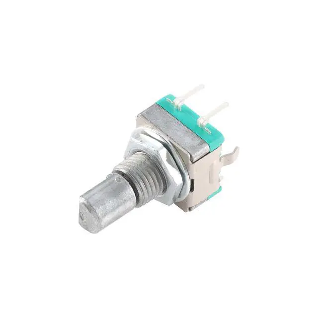 Alt view image 5 of 5 - 10Pcs EC11 Rotary Encoder Switch Digital Potentiometer 15MM with Switch 5 Pins D-Shaft with Nut and Washer
