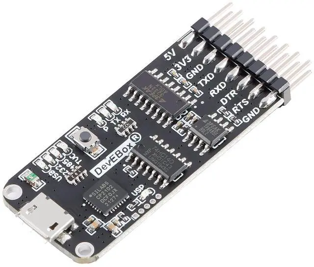 Main image of USB to Serial Adapter 10 in 1 USB Adapter Micro-USB USB to RS232 TTL RS485 Serial Adapter CP2102 Version Full Interworking Serial to USB Adapter with Micro USB Cable and Dupond Cable