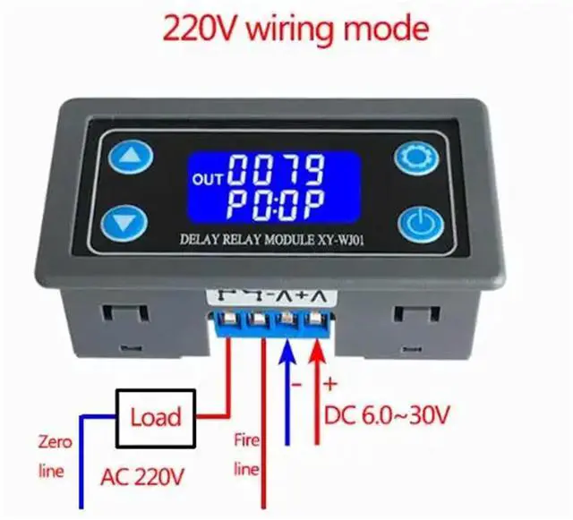 Alt view image 5 of 6 - DC12V LED Digital Time Delay Relay Module XY-WJ01 Programmable Control Switch Timer Circuit