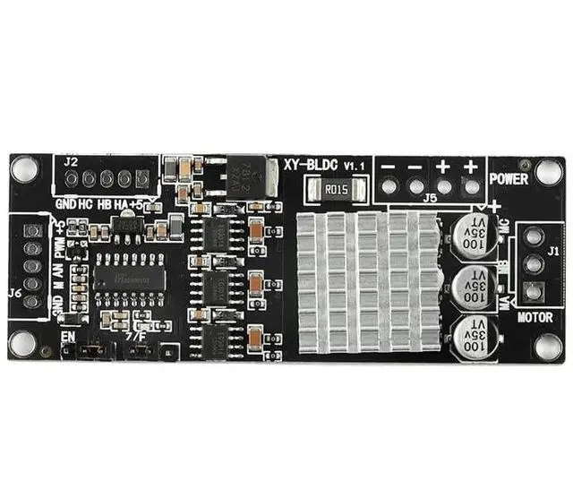 Alt view image 3 of 5 - XY-BLDC 3 Phase DC Brushless Hall Motor Controller Module 10KHz PWM 12V-30V 200W Brushless Motor Drive Board