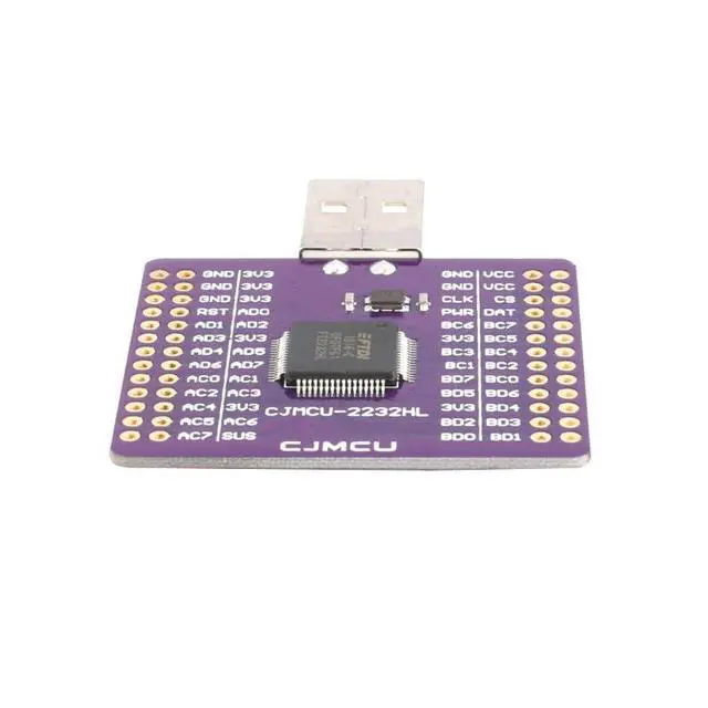 Alt view image 3 of 5 - FT2232HL Dual Channel UART USB Universal Serial Adapter FIFO SPI I2C JTAG RS232 RS422 RS485 Compatible with UHCI OHCI EHCI Host Controller