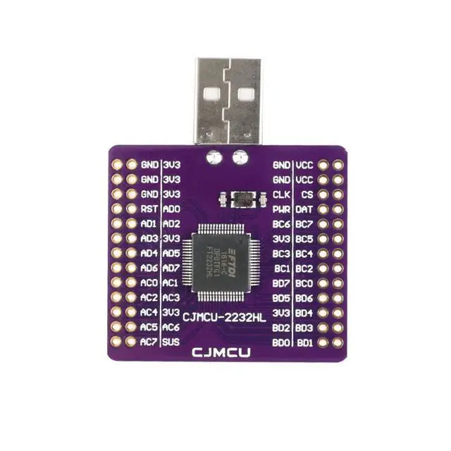 Alt view image 4 of 5 - FT2232HL Dual Channel UART USB Universal Serial Adapter FIFO SPI I2C JTAG RS232 RS422 RS485 Compatible with UHCI OHCI EHCI Host Controller