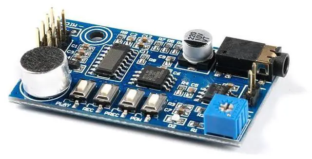 Alt view image 2 of 5 - YS-SR1 DC 5V Sound Voice Recording Playback Module Sound Recorder Board Loudly Public Voice Playback Loudspeaker Megaphone Replace ISD1820