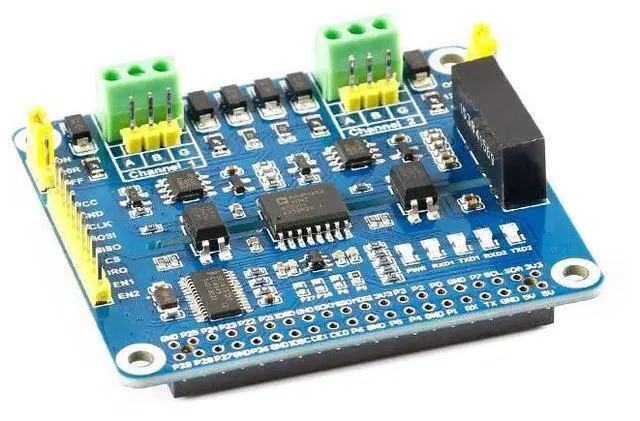Main image of 2-Channel Isolated RS485 Expansion HAT Board Module SC16IS752 SP3485 Dual Chip Convert SPI to RS485 Data Rate up to 921600bps Embed Multi Protection Circuits for Raspberry Pi 4