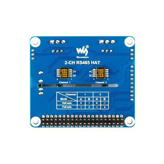 Alt view image 3 of 5 - 2-Channel Isolated RS485 Expansion HAT Board Module SC16IS752 SP3485 Dual Chip Convert SPI to RS485 Data Rate up to 921600bps Embed Multi Protection Circuits for Raspberry Pi 4