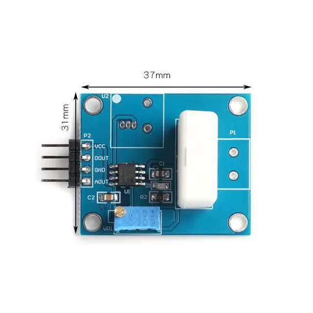 Alt view image 5 of 5 - WCS1800 Hall Current Sensor Detector 35A Current Sensor Module Board Short Circuit Overcurrent Protection Module Sensor with Overcurrent Lamp