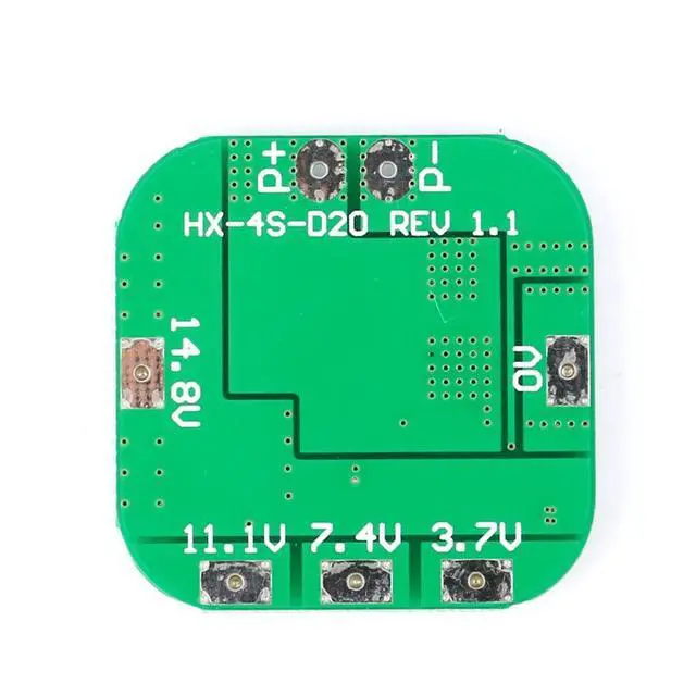 Alt view image 4 of 5 - 4Pcs 4S 10A Battery Protection Board 14.8V 16.8V 20A Lithium Battery Protection Board BMS PCM Protection PCB Board Overcharge Overdischarge Overcurrent Short Circuit Protection