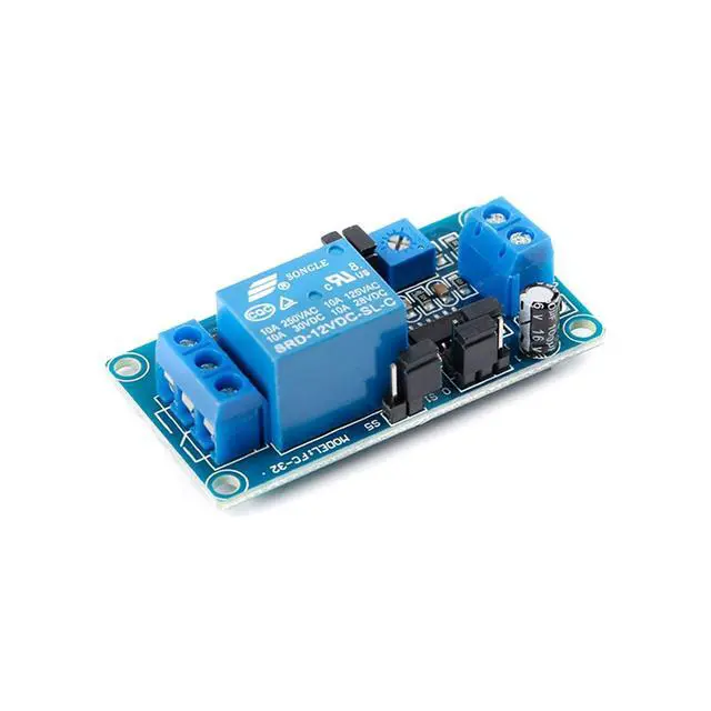 Alt view image 2 of 6 - 12V Power On Time Delay Relay Module, Adjustable Delay Timer Circuit Board, for Automation Projects