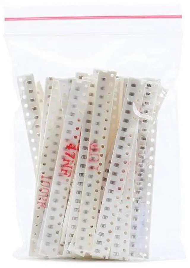 Main image of 1200pcs/set 30 Types 40 Each 0402 SMD Capacitor Assorted Kit 1pF-10uF ±0.5%-±10% 10V 50V Chip 0402 Capacitor Electronic DIY Kit