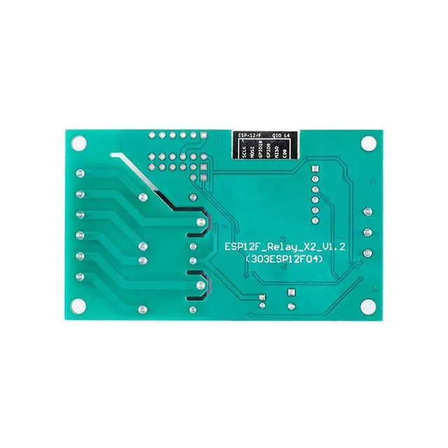Alt view image 4 of 5 - ESP8266 Dual Relay Module, 2 Channel 10A ESP-12F Development Board for Smart Home IoT, 5V/8-80V Power Supply
