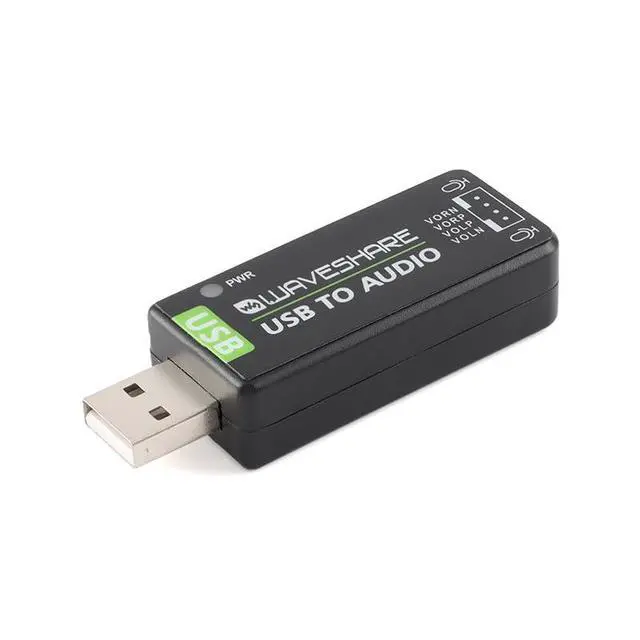 Alt view image 2 of 4 - USB to Audio Stereo Sound Card for Raspberry Pi Adapter External Audio Converter for Raspberry Pi 3B 4B 8GB Jetson Nano B01 A02 Onboard Microphone/Speaker Playable/Record