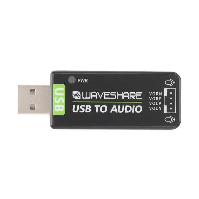 Alt view image 3 of 4 - USB to Audio Stereo Sound Card for Raspberry Pi Adapter External Audio Converter for Raspberry Pi 3B 4B 8GB Jetson Nano B01 A02 Onboard Microphone/Speaker Playable/Record