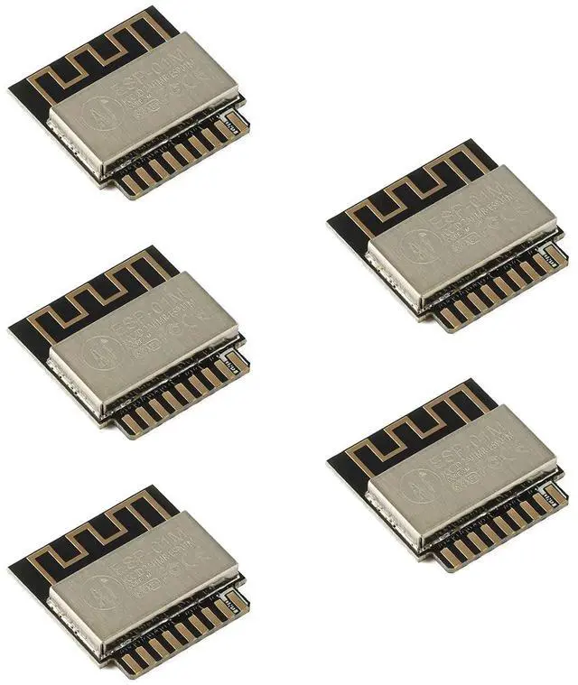 Main image of 5Pcs ESP-01M Wireless Module ESP8285 Serial Port to WiFi Module IOT ESP-01M WiFi Module Double-Sided in-line