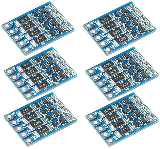Main image of 6Pcs 4S Li-ion Balancer Board 4.2V 66mA Lithium Battery Balance Board 14.8V 16.8V Polymer Lithium Battery Balance Board Discharge Shunt Equalization