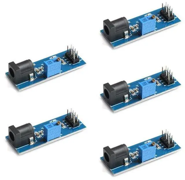 Main image of 5Pcs AMS1117-ADJ Adjustable Step-Down Power Supply Module 3.3V 5V Voltage Converter Power Supply Voltage Regulator Module 3.3V 5V Output Module with DC Socket