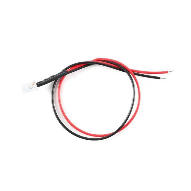 Alt view image 4 of 5 - 5mm 12 Volt LED Lights Emitting Diodes with Wire, LED 5-12V,0.1W, Mini LED Lights for Crafts, Toy Cars,12V Mini Single Led White 50PCS