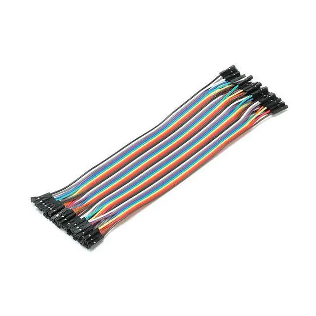 Alt view image 3 of 6 - 120Pcs Multicolored 1.4mm Dupont Female to Female Breadboard Wire Adapter Cable, 40P 21CM, Compatible with Breadboard, PC Motherboard, PCB Project