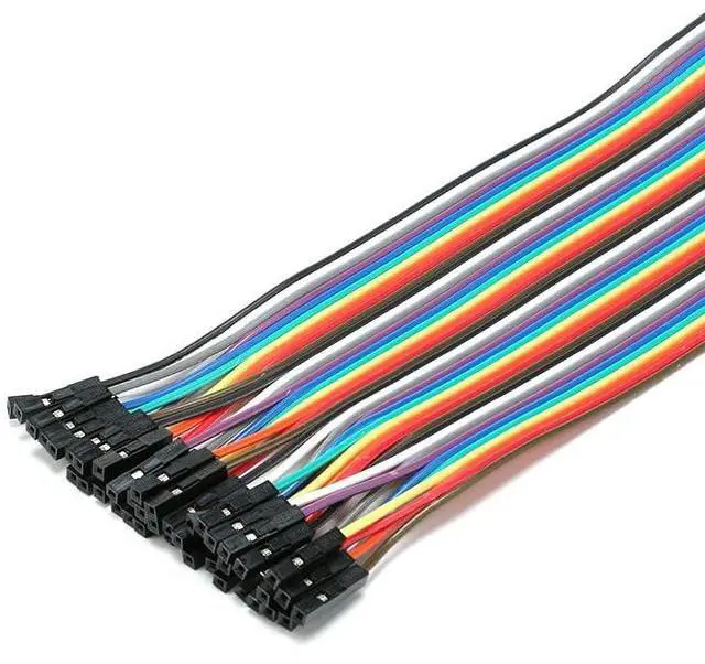 Alt view image 4 of 6 - 120Pcs Multicolored 1.4mm Dupont Female to Female Breadboard Wire Adapter Cable, 40P 21CM, Compatible with Breadboard, PC Motherboard, PCB Project