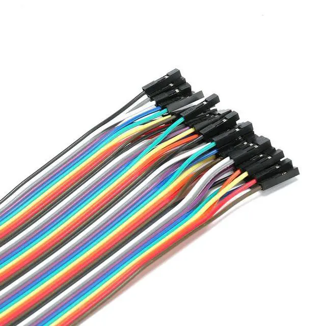 Alt view image 5 of 6 - 120Pcs Multicolored 1.4mm Dupont Female to Female Breadboard Wire Adapter Cable, 40P 21CM, Compatible with Breadboard, PC Motherboard, PCB Project