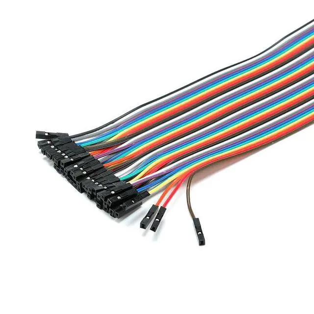 Alt view image 6 of 6 - 120Pcs Multicolored 1.4mm Dupont Female to Female Breadboard Wire Adapter Cable, 40P 21CM, Compatible with Breadboard, PC Motherboard, PCB Project