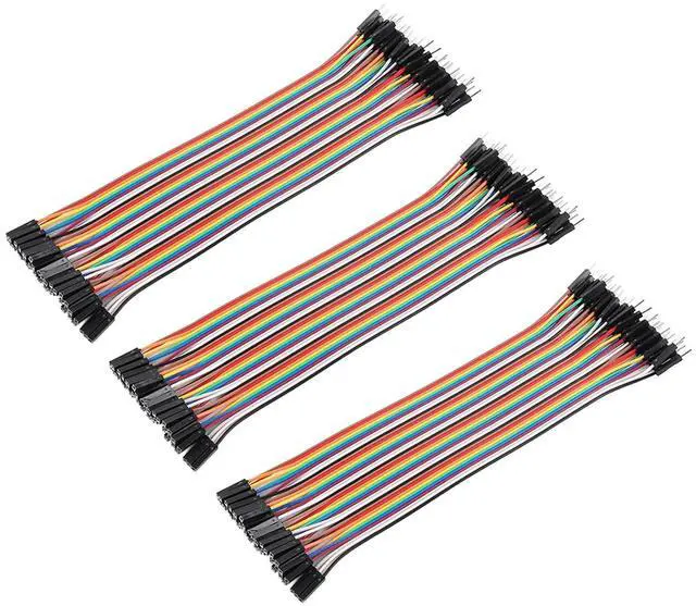 Main image of 120Pcs Female to Male Dupont Cable Line 40P 21CM Dupont Color Cable Breadboard Wire Adapter Cable 20CM