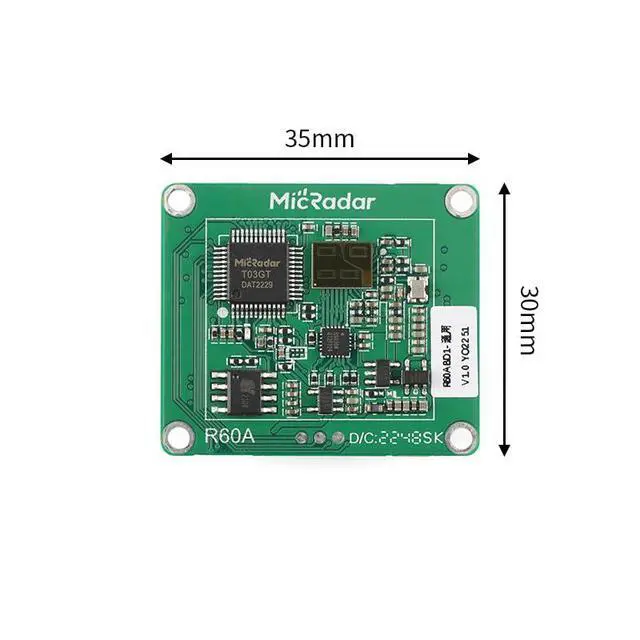 Alt view image 5 of 5 - R60ABD1 60G Millimeter Wave Radar Breathing Sleep Monitoring Module Body Motion Detection Sensor Human Presence Detection Sensor Smart Home