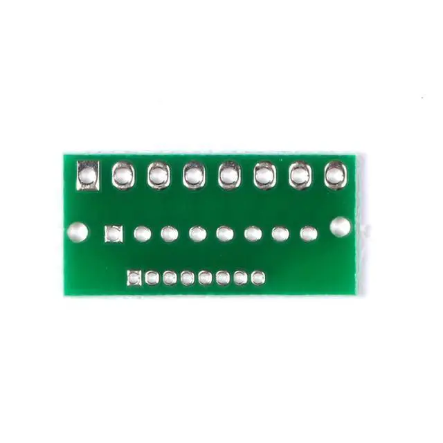 Alt view image 3 of 5 - 10Pcs Interface board 1.27MM 2.0MM 2.54MM Adapter Board for Wireless Module Transfer Spacing 8 Pins 3 Rows 24 Holes