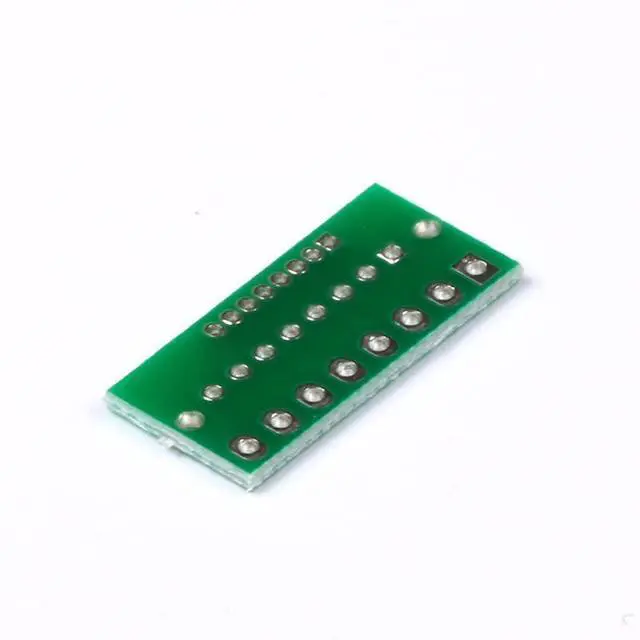 Alt view image 5 of 5 - 10Pcs Interface board 1.27MM 2.0MM 2.54MM Adapter Board for Wireless Module Transfer Spacing 8 Pins 3 Rows 24 Holes