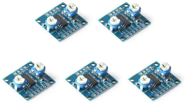 Main image of 5Pcs PAM8406 5Wx2 Digital Amplifier Module Board 5W+5W Dual-Channel 2.5V-5V PAM8406 Stereo Audio Module Noise-Free Class D Power Amplifier Module with Volume Potentiometer