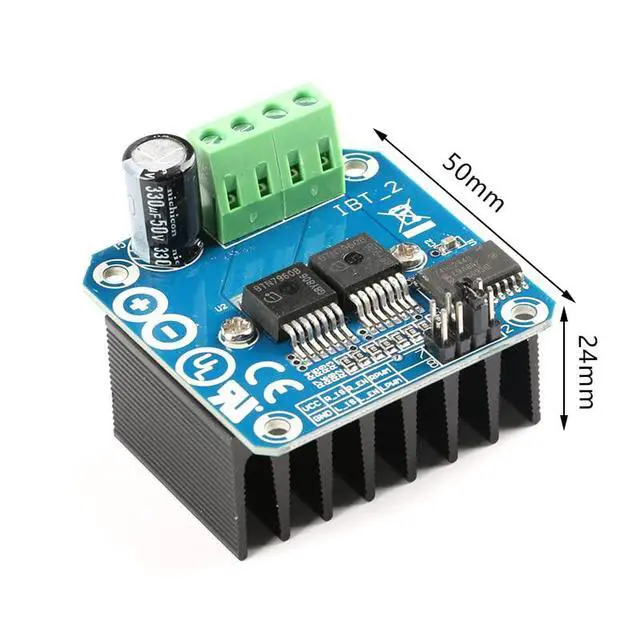 Alt view image 6 of 6 - 3PCS BTN7960 43A High Power Motor Driver Module BTN7960 Smart Car Driver Module for Arduino Current Limit