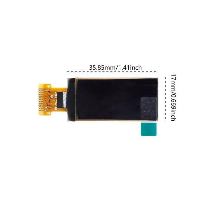 Alt view image 2 of 5 - 1.3" OLED Display Screen, 128x64 Vertical LCD, SH1107 Driver, SPI/IIC Interface White