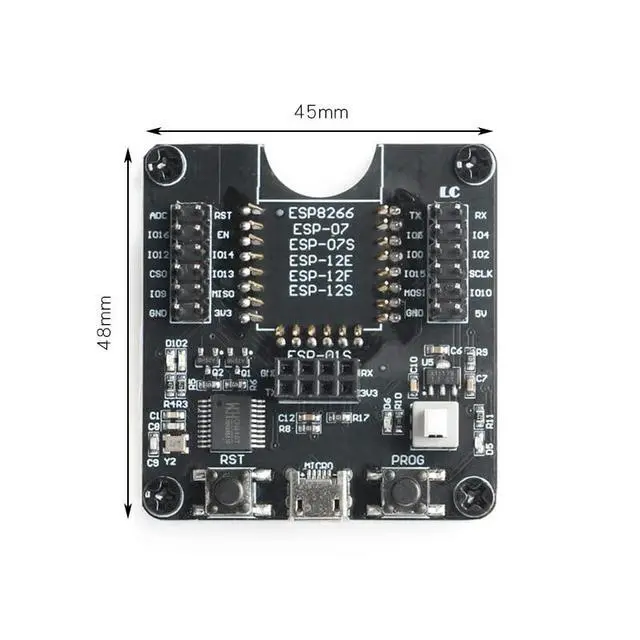 Alt view image 2 of 5 - ESP8266 Burner Development Board Test Frame Module Downloader Support for ESP-12F ESP-07S ESP-12E ESP-01S ESP12S ESP-01 Flash Download Tool Test Board Code Burner