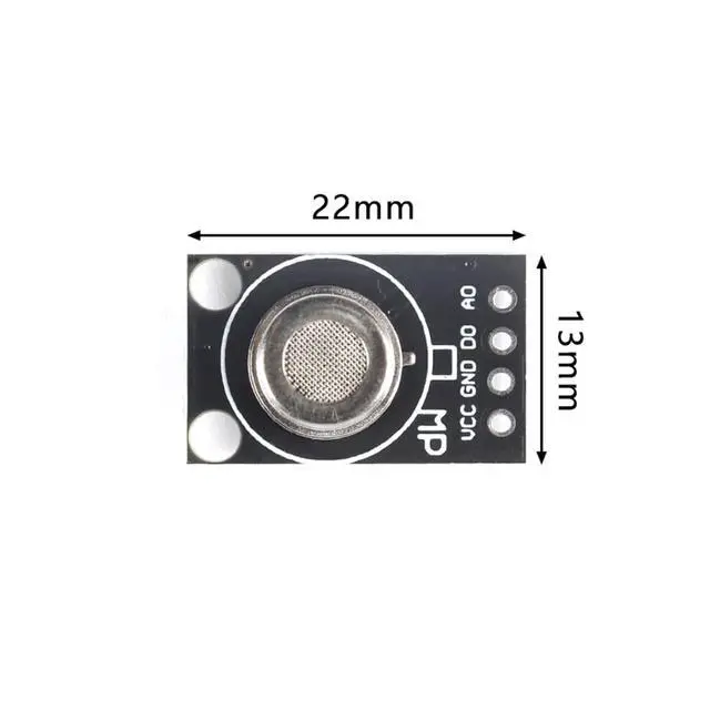 Alt view image 6 of 6 - MP2 Gas Sensor Module Smoke Gas Sensor Module Propane Liquefied Gas Detection Combustible Gas Detection Air Quality Probe Detection Sensor Module MQ2 Mini Version