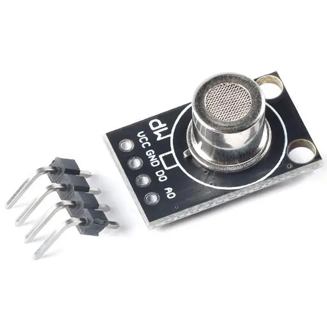 Alt view image 2 of 6 - MP2 Gas Sensor Module Smoke Gas Sensor Module Propane Liquefied Gas Detection Combustible Gas Detection Air Quality Probe Detection Sensor Module MQ2 Mini Version