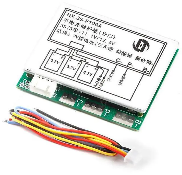 Main image of 3S 12.6V 100A Li ion Lithium Battery PCB Protection Board 3 Cells 11.1V Polymer Balance Function Charge Module BMS Circuit Protection PCB Board