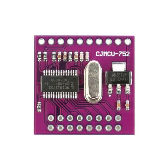 Alt view image 5 of 6 - 2Pcs SC16IS752 I2C SPI to UART Serial Adapter Module, Dual Channel UART Conversion with Pins