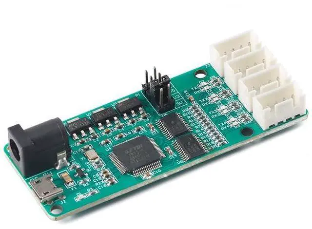 Main image of FT4232-4TTL USB to 4-Way TTL Module UART Serial Port Module LED Indicator Micro USB COM Interface 12Mbps FT4232HL 5V 3.3V 2.5V 1.8V