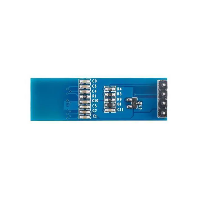 Alt view image 3 of 5 - 0.91 Inch OLED Display Module I2C IIC Display 12832 128X32 SSD1306 Blue DC3.3V OLED Screen for Arduino 2PCS