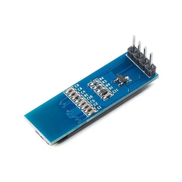 Alt view image 5 of 5 - 0.91 Inch OLED Display Module I2C IIC Display 12832 128X32 SSD1306 Blue DC3.3V OLED Screen for Arduino 2PCS